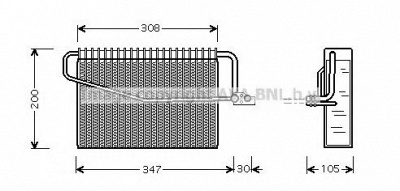 AVA QUALITY COOLING msv329 -  Испаритель, кондиционер